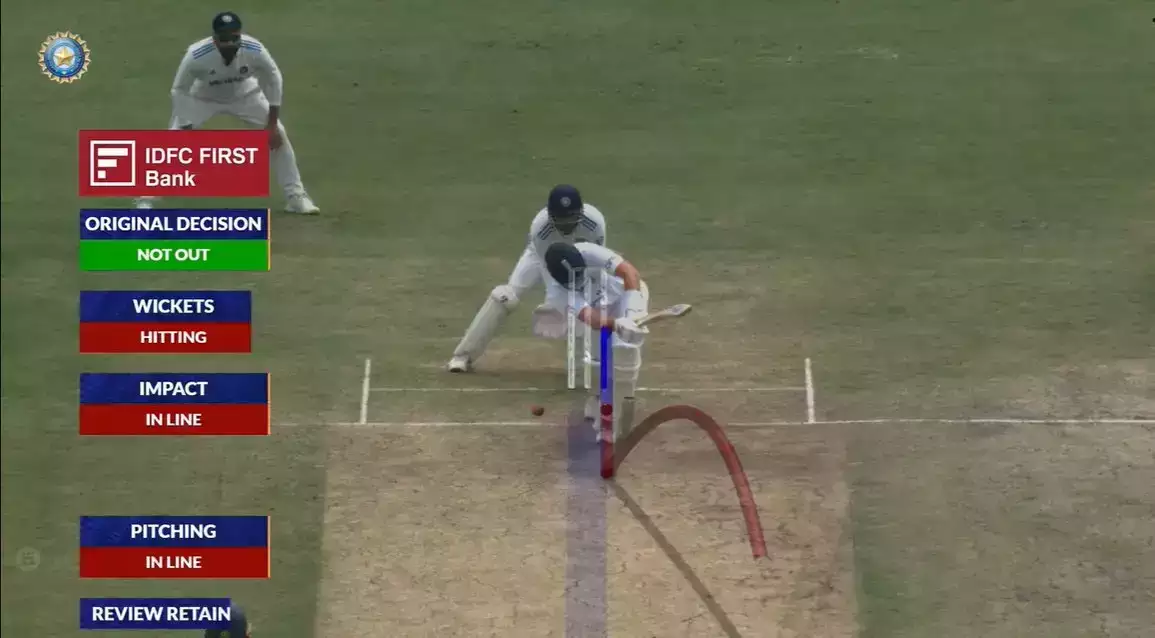 Joe Root LBW dismissal in IND vs ENG Test series.