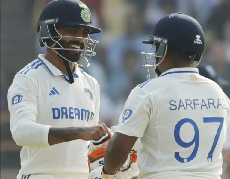 Ravindra Jadeja and Sarfaraz Khan