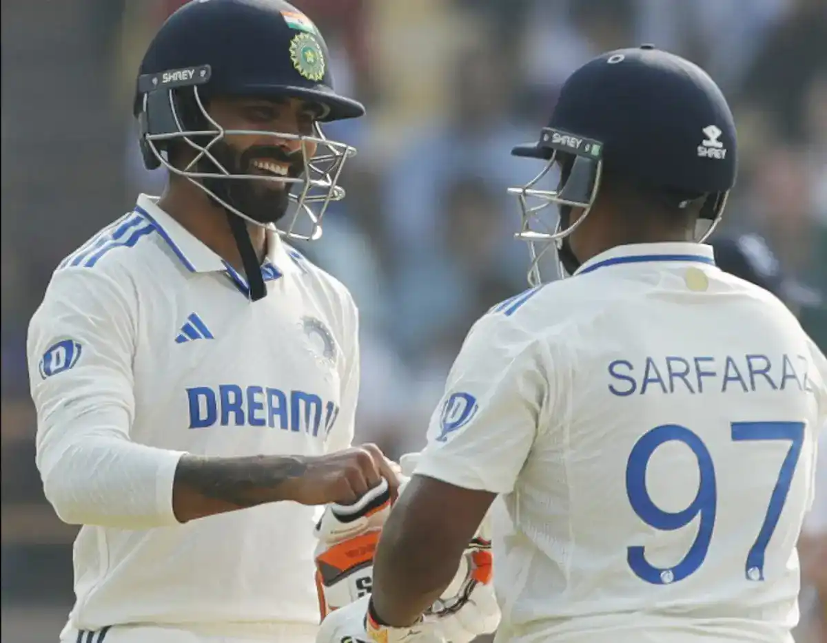 Ravindra Jadeja and Sarfaraz Khan