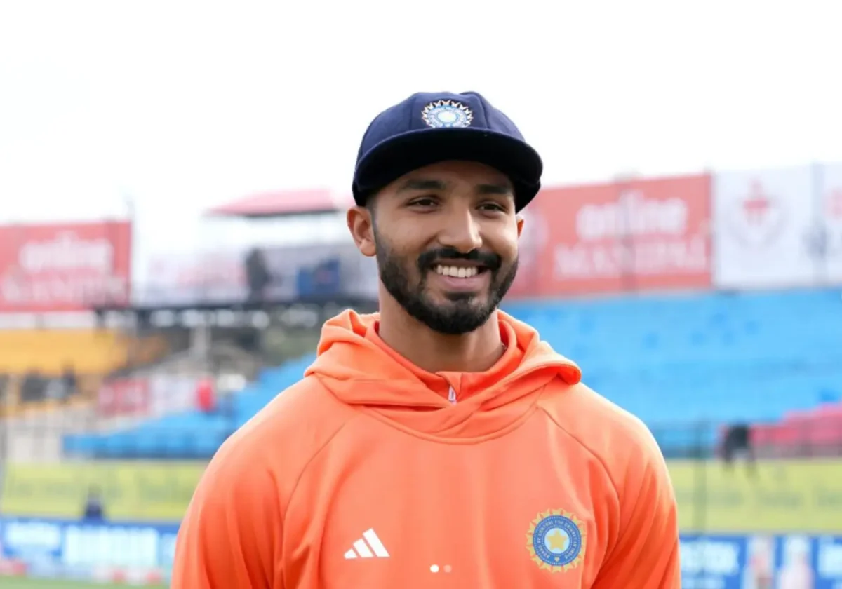 Devdutt Padikkal in his test debut.