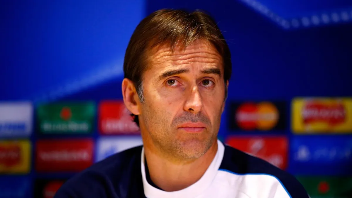 West Ham Manager Julen Lopetegui at a press conference