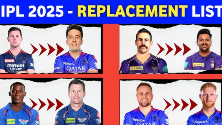 IPL Player Replacement rules