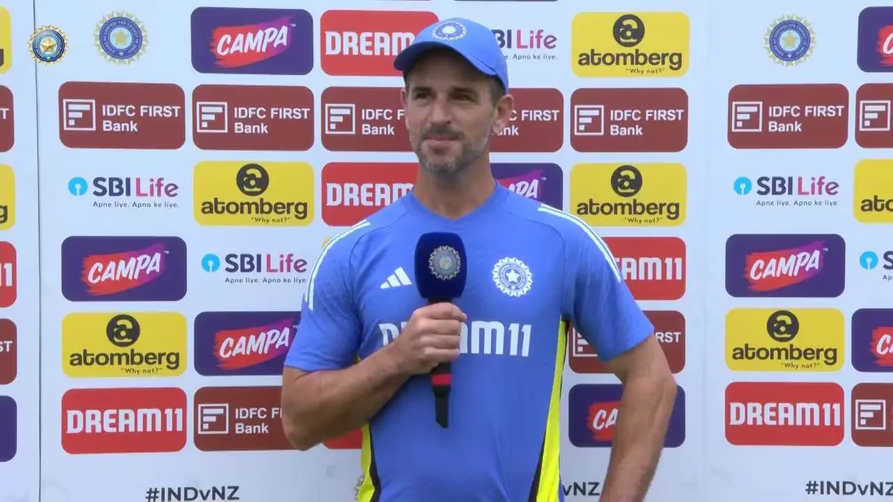 India Assistant Coach Ryan Ten Doeschate address the Press Conference about India's Preparation againt new zealand.