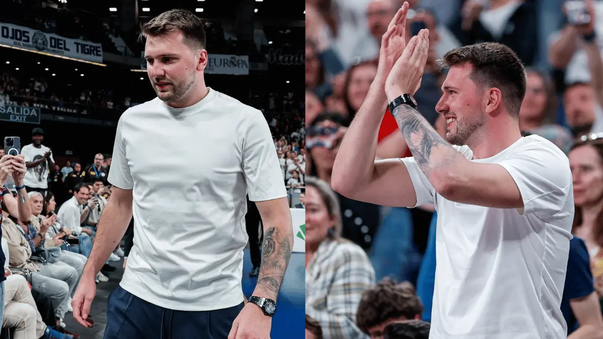 Skinny Luka Dončić’s at Real Madrid basketball game